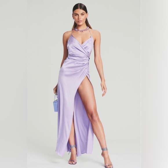 Retrofete ceres silk dress in lavender NWT - Picture 2 of 10